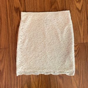 H&M White Lace Skirt